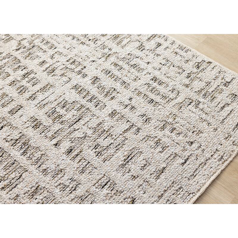 Alta Collection - Cream Beige Textured Area Rug