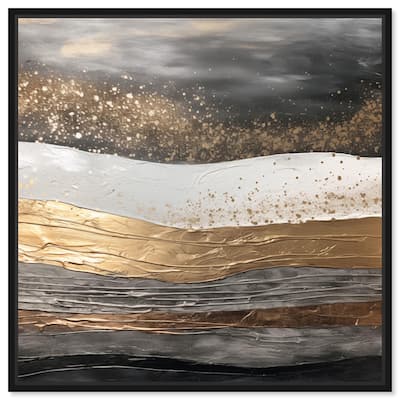 Moonlit Gold III Canvas by Art Remedy