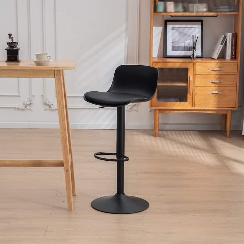 Modern Barstools Set of 2 Swivel Bar Chairs