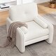 preview thumbnail 7 of 76, HOMYKA Oversized Accent Chair, Modern Sherpa Single Sofa with 2PCS Pillows White