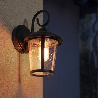Veikous 1-light Modern Farmhouse Black Outdoor Sconces Dimmable Wall Lighting