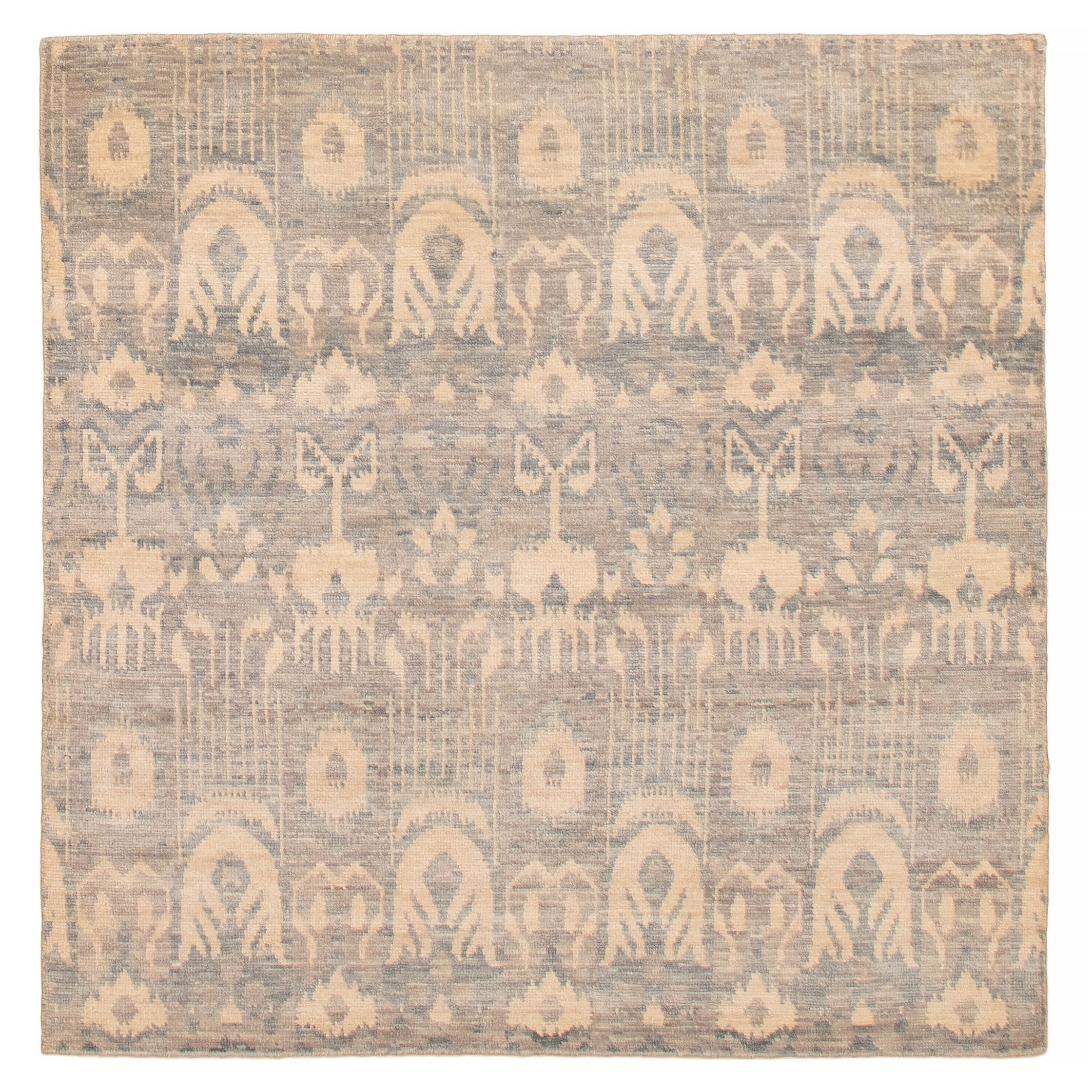 ECARPETGALLERY Hand-knotted Mystique Grey Wool Rug - 6' x 6'