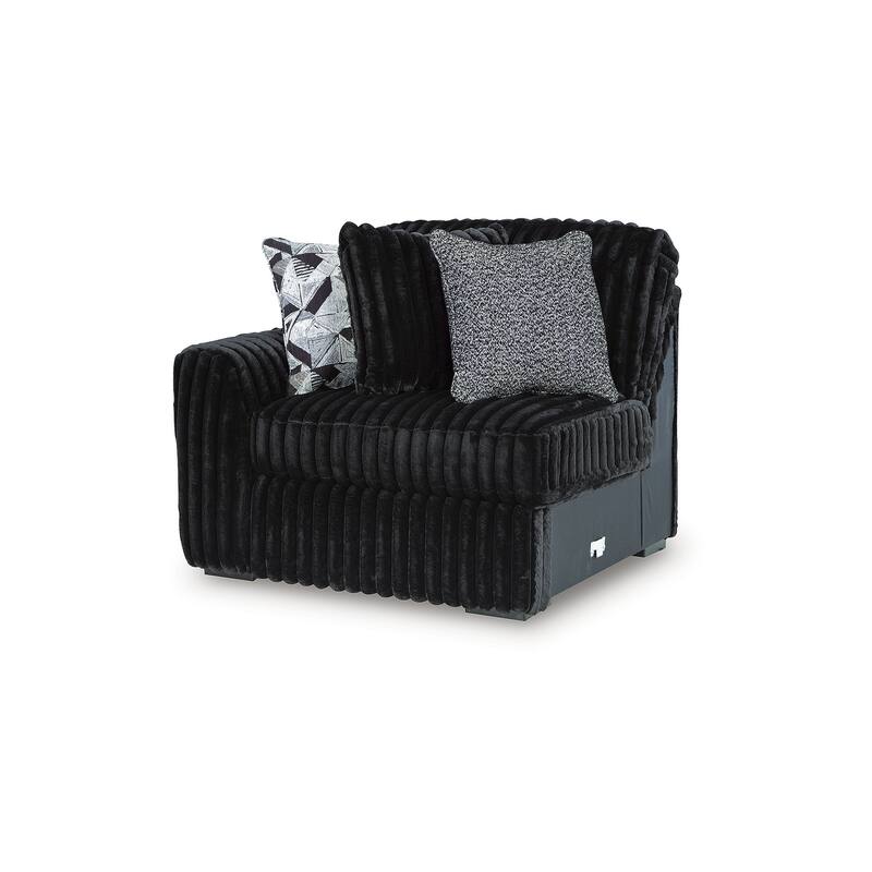 Signature Design by Ashley Midnight-Madness 3-Piece Sectional Sofa - 127"W x 40"D x 41"H