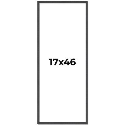 17x46 Frame Brown Solid Wood Picture Frame - Complete Modern Photo