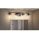 preview thumbnail 23 of 22, Quoizel Abner Steel 4-light Bath Light