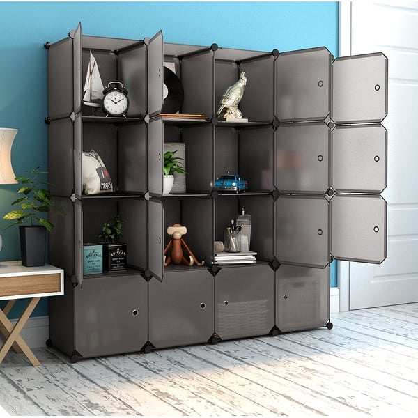 Multi-layer Stackable Cabinet Storage Organizer, Wardrobe Cabinet