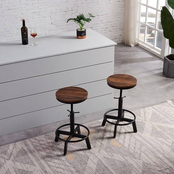 Adjustable Bar Stools Set of 2 Bed Bath Beyond 35193440