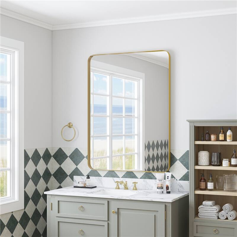 Rectangular Mirror Metal Framed Mirror Vanity Mirror