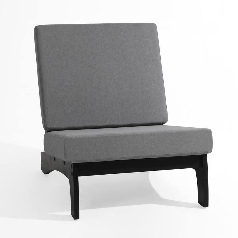 3-piece Outdoor Patio Teak Wood Club Chairs with Side Table