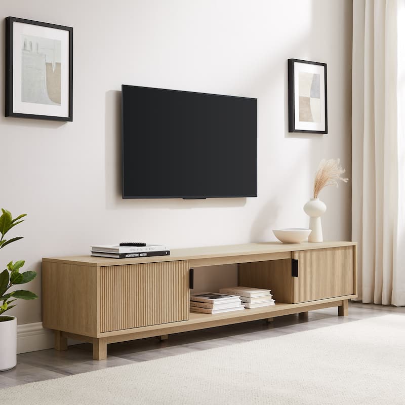 Middlebrook Designs Modern 70-inch Fluted-Door TV Stand