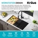 preview thumbnail 60 of 162, KRAUS Kore Workstation Undermount Stainless Steel Kitchen Sink