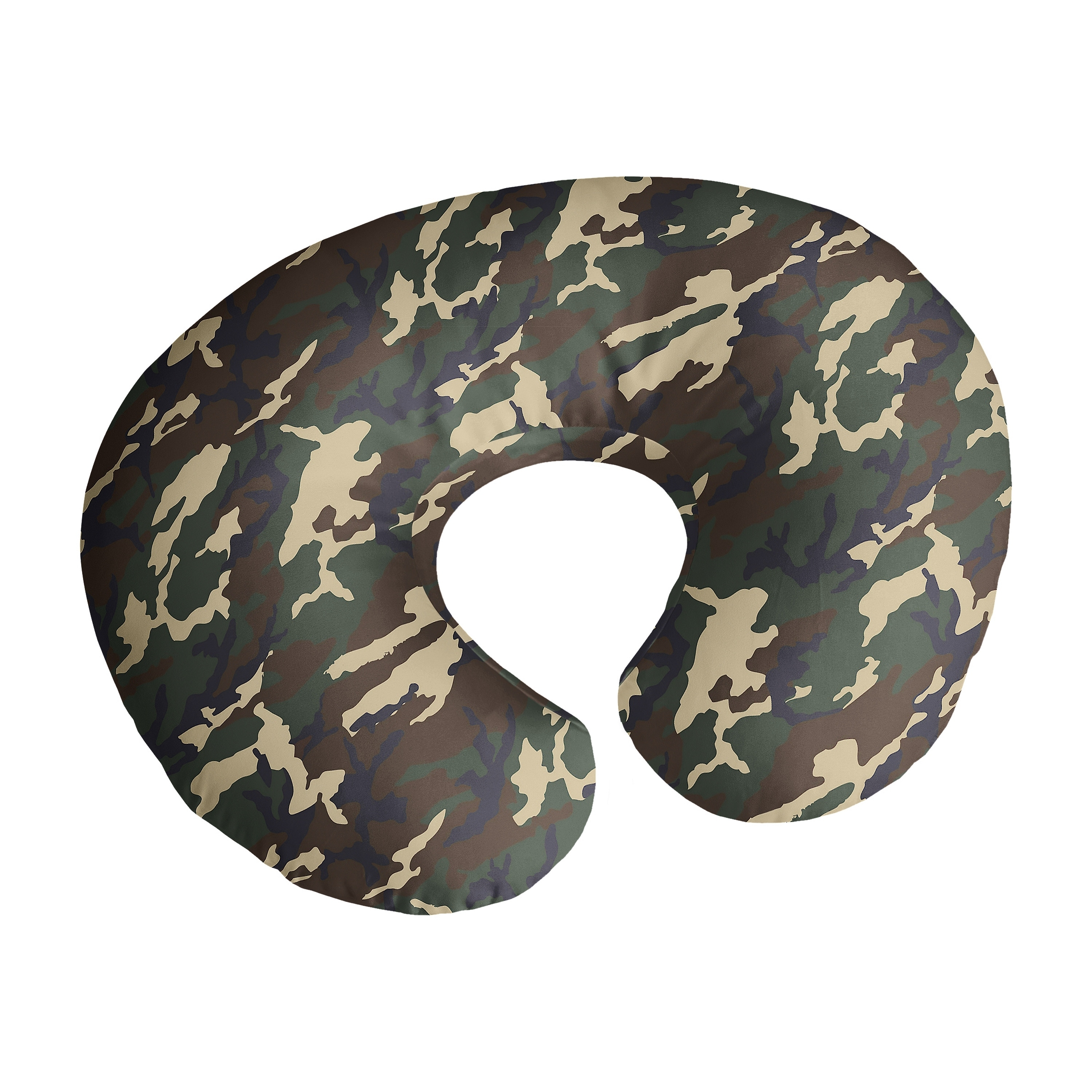 Sweet Jojo Designs Woodland Camo Boy Nursing Breastfeeding Pillow Cover Case Pillow Not Included Beige Green Black Camouflage