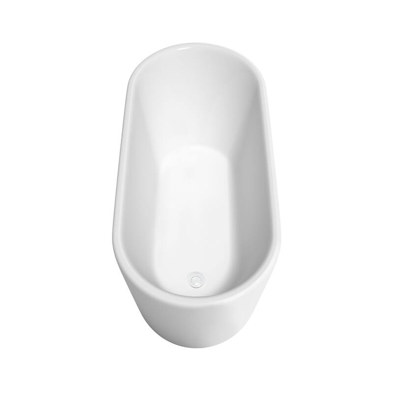 Wyndham Collection Ursula 59" Freestanding Soaking Tub with Tub Filler