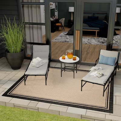 Gertmenian Paseo Soroa Classic Border Easy Care Flatweave Indoor/ Outdoor Area Rug