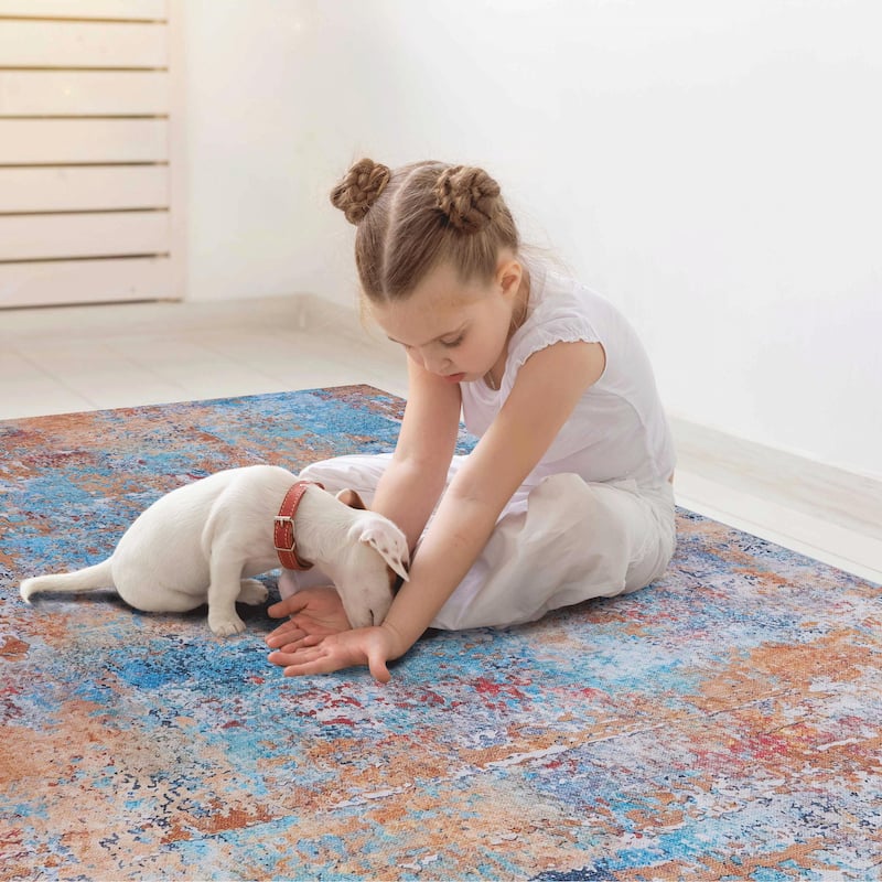 Abstract Area Rug - 10' Square