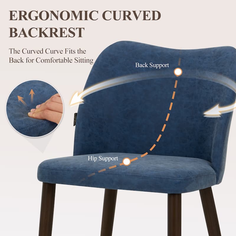 Modern Dining Chairs Upholstered Kitchen Chairs (set of 2)