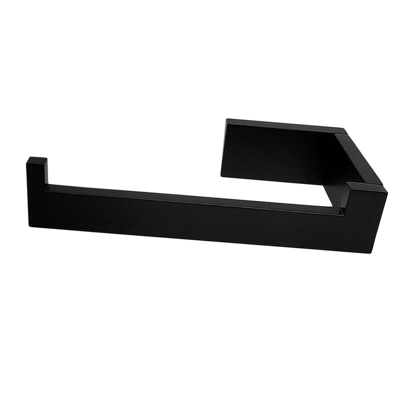 Alno A6466L Linear 6" Wide Solid Metal Euro Modern Left Hand Slide Bar - Matte Black
