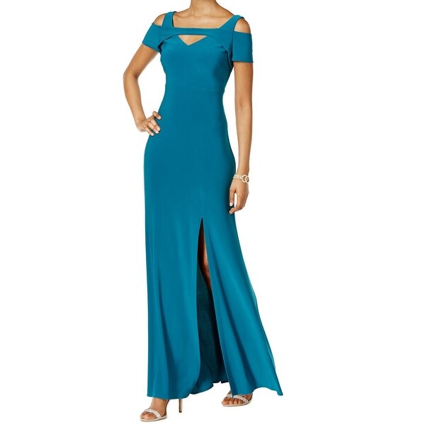 nightway cold shoulder gown