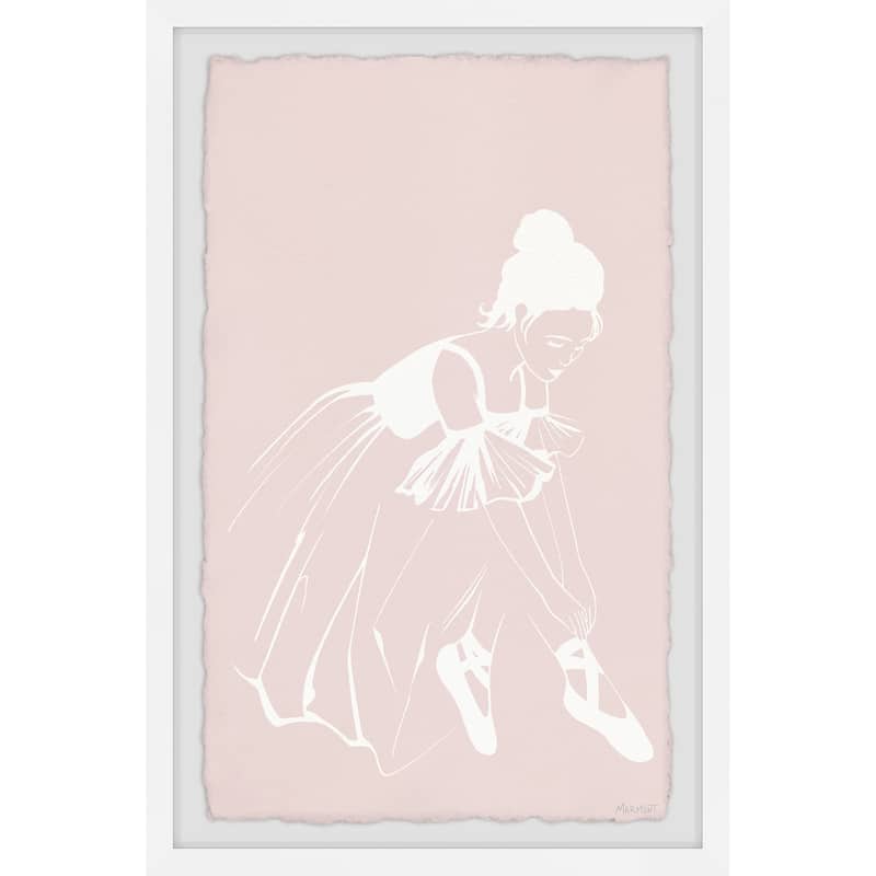 'Untie a Ballet Shoe' Framed Painting Print