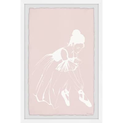 'Untie a Ballet Shoe' Framed Painting Print