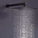 preview thumbnail 7 of 6, Lanbo Luxury Tub Shower System Wall Mounted Shower Faucet Mixer Black Shower Head Combo Set