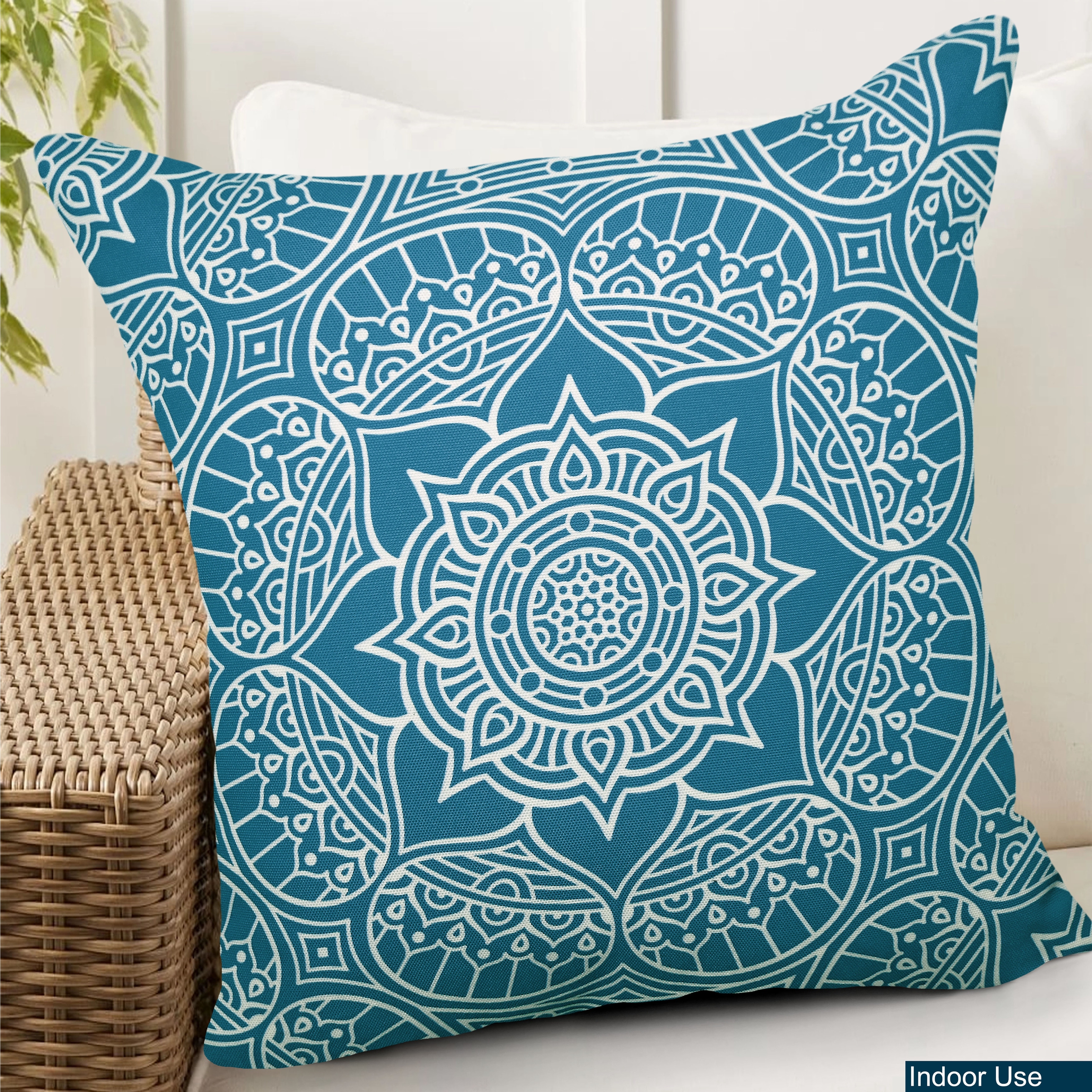 Decorative Indoor Outdoor Weatherproof Throw Pillows Cushions with Inserts – 18x18 Inches - 18''X18''
