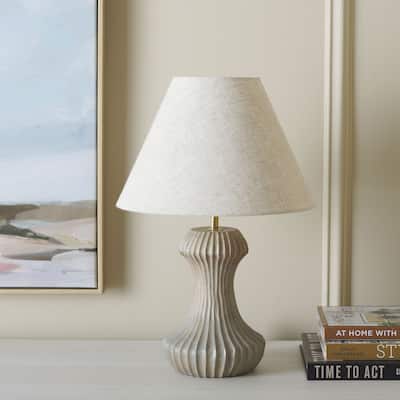 SAFAVIEH Lighting Cosmea 18-inch Table Lamp (LED Bulb Included) - 12Wx12Dx18H