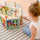 preview thumbnail 5 of 10, Teamson Kids Preschool Play Lab 7-in-1 Large Wooden Activity Station, Natural - 15.71" L x 16.1" W x 16.1" H