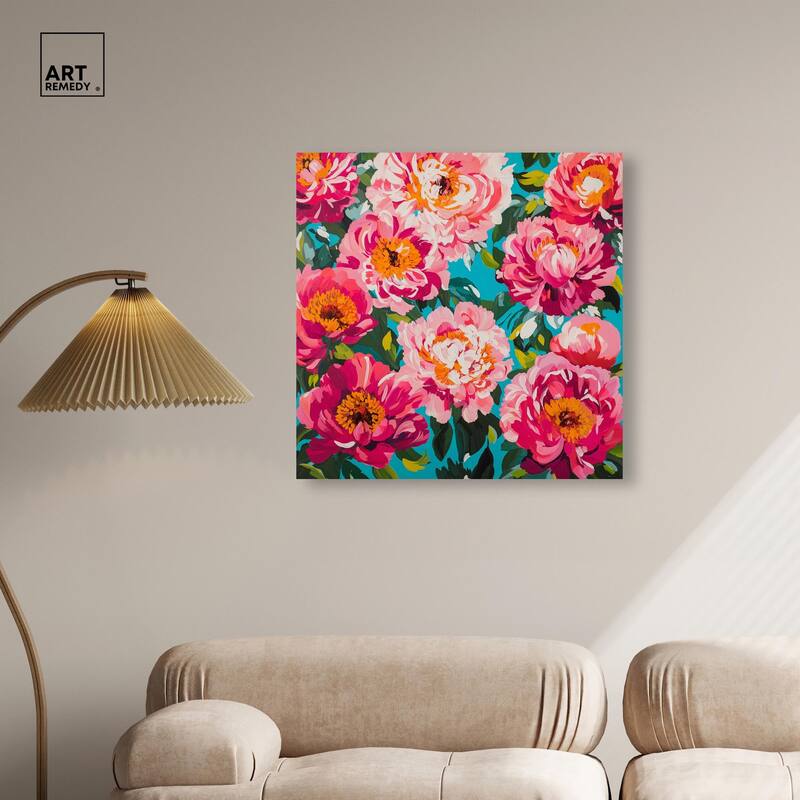 Maximalist Bloom Canvas by Art Remedy, Gallery Wrapped
