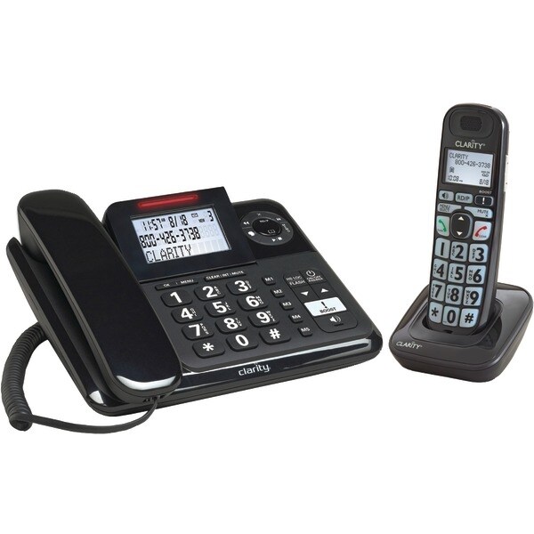 Clarity 53727.000 Amplified Corded/Cordless Phone System With Digital Answering System