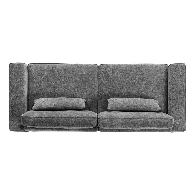 Compact 2-Seater Loveseat Sofa, Plush Cushion Couch for Small Spaces, Living Room, or Dorm