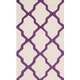 preview thumbnail 65 of 130, SAFAVIEH Handmade Cambridge Luisa Moroccan Trellis Wool Rug 2'6" x 4' - Ivory/Purple