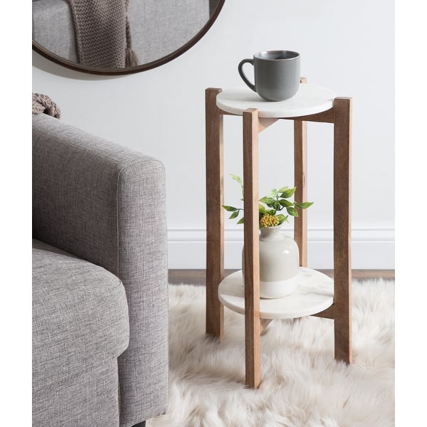 slide 2 of 39, Kate and Laurel Moxley Round Wood Accent Table
