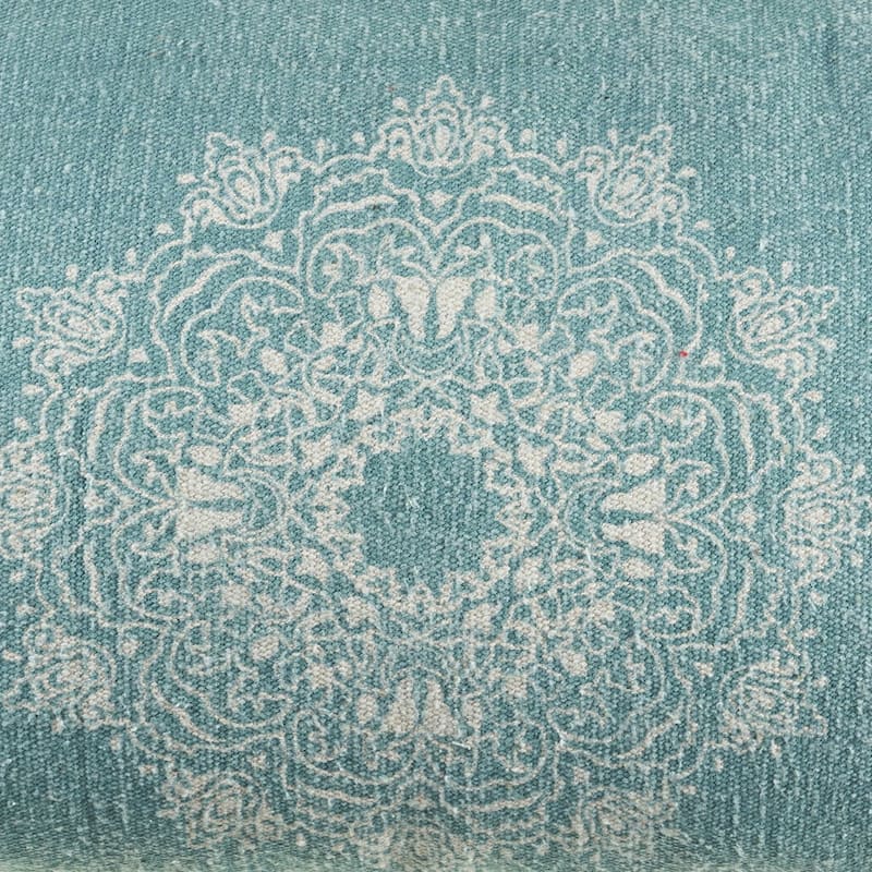 Sevita Curated Nomad Hand-Woven Ornate Medallion Decorative Throw Pillow