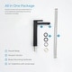 preview thumbnail 14 of 25, Lead Free Solid Brass Single Handle Bathroom Vanity Sink Faucet with Water Hose