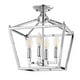 preview thumbnail 14 of 21, Milton Mini Lantern 4-Light Iron Modern Farmhouse LED Flush Mount, by JONATHAN Y