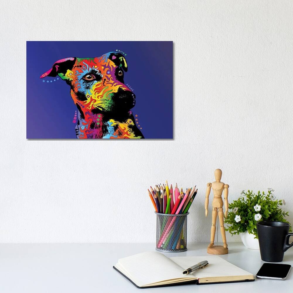 iCanvas "Rainbow Jack Russell Terrier" by Michael Tompsett Canvas Print