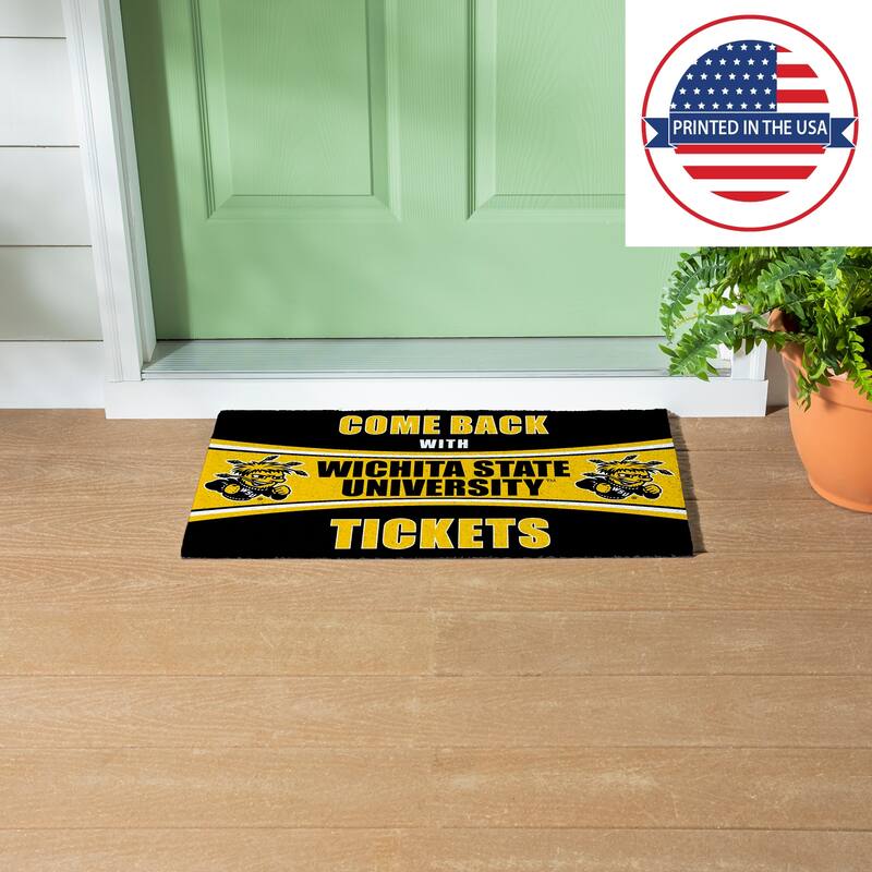 University of Central Florida 28 in. x 16 in. PVC "Come Back With Tickets" Trapper Door Mat