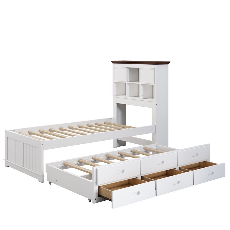 Kids full bed with storage shop