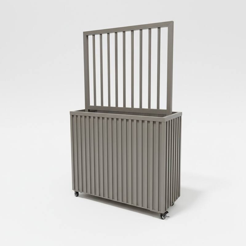 Grove Divider Planter, Grey Brown - Brown Grey