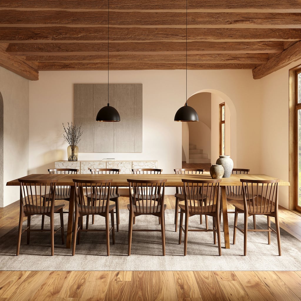 Poly & Bark Kent Solid Oak Wood Dining Table