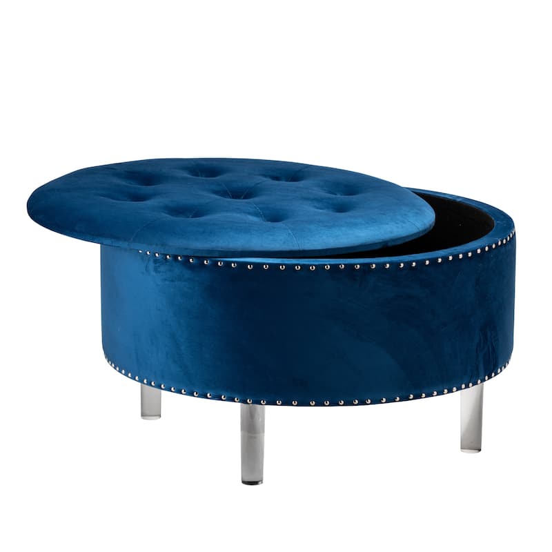 Magnolia Wooden Storage Stool