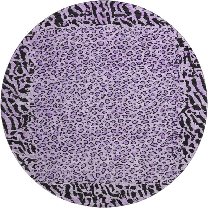 Premium Washable Super Soft Animal Print Border Mayfield Rug
