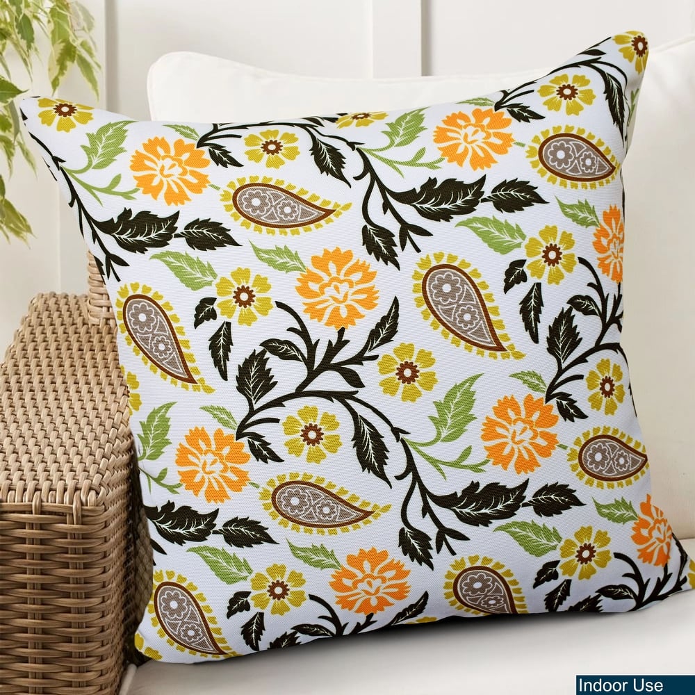 Decorative Indoor | Outdoor Throw Pillows with Inserts Inches for Your Patio Furniture, Chairs, Indoor Décor - 18x18 Inches