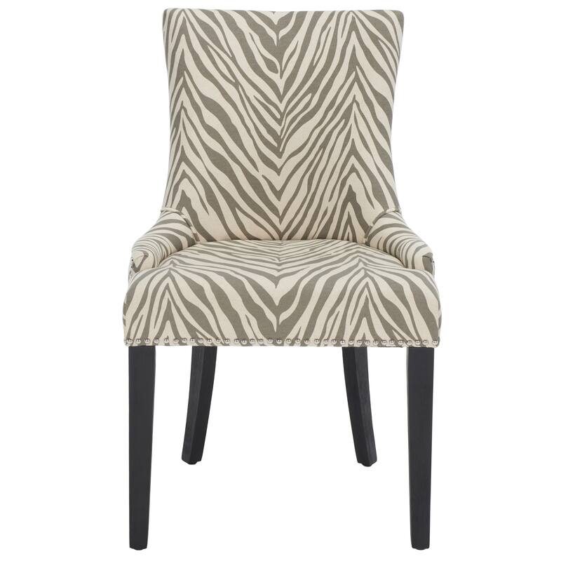 SAFAVIEH Katelyn Grey Dining Chair (Set of 2) - 22" x 24.8" x 36.4" - 22Wx25Dx36H