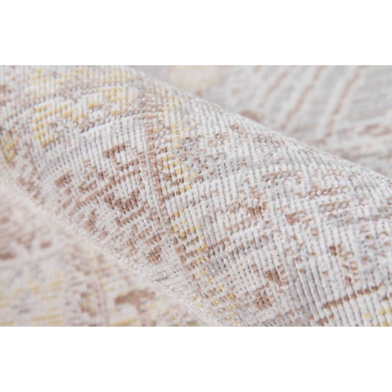 ECARPETGALLERY Machine Woven Valeria Grey Area Rug