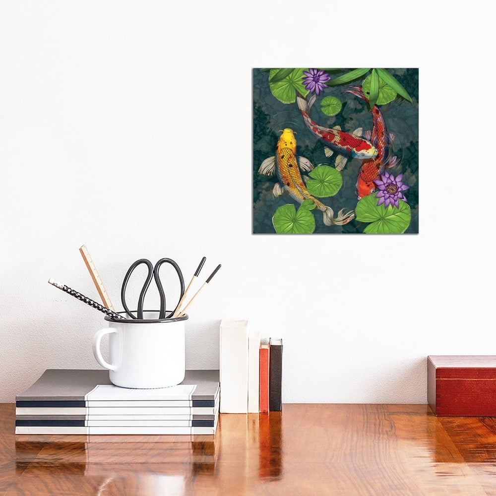 iCanvas "Koi Fish" by Vincent Hie Canvas Print