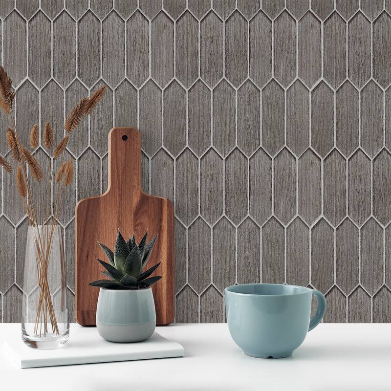 Altair Windey Hexagon Laminated Glass Mosaic Wall Tile