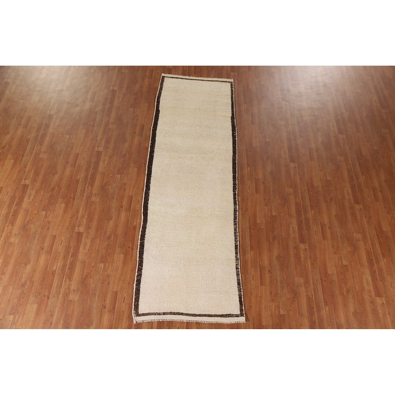 Anatolian Runner Rug Handmade Turkish Tribal Wool Carpet - 3'4"x 10'3"