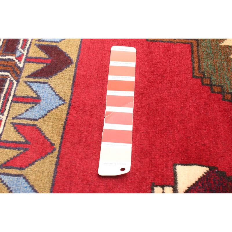 ECARPETGALLERY Hand-knotted Teimani Red Wool Rug - 2'11 x 4'11